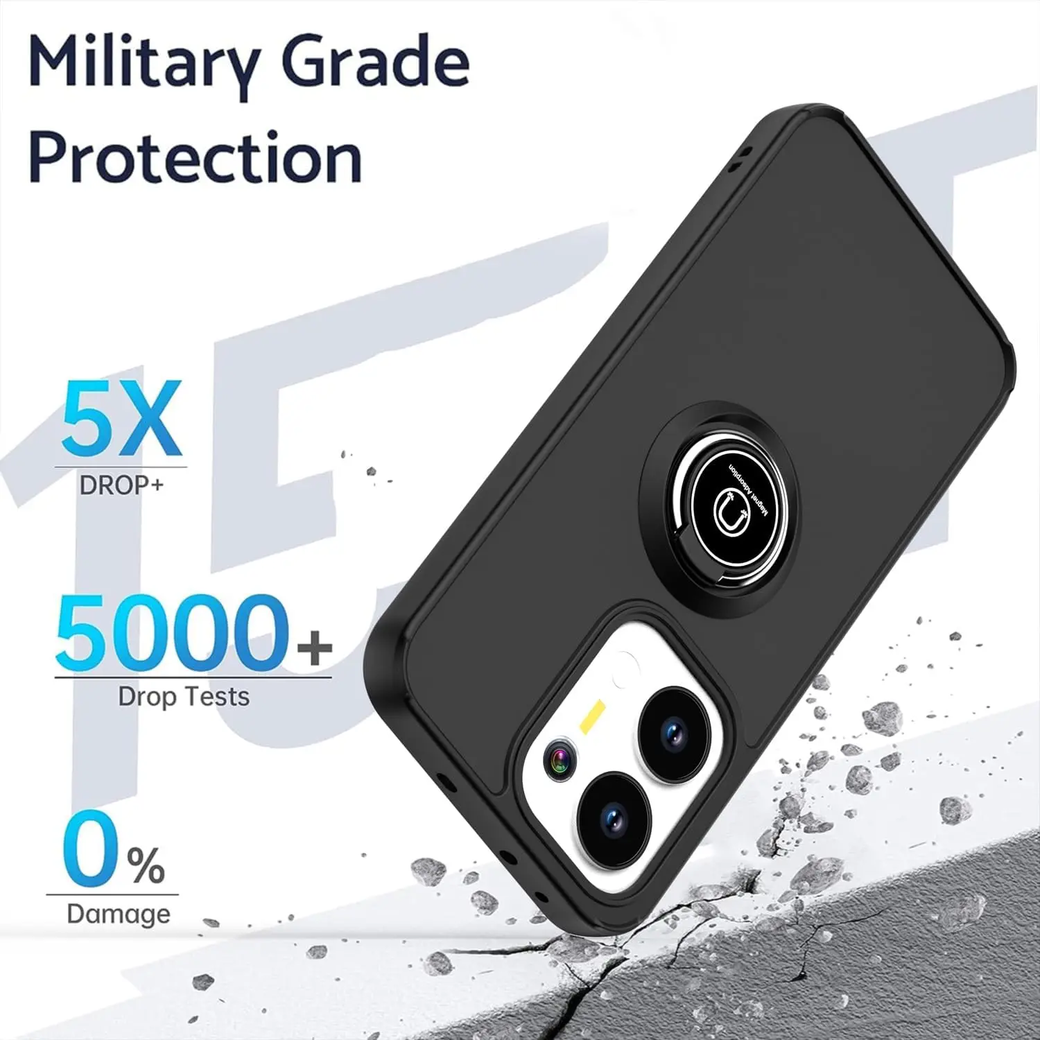 Funda mate armadura para OPPO Reno 13F 13FS 5G Reno13 F FS Reno 13 Pro cubierta anillo soporte magnético a prueba de golpes Coque Fundas - imagen 5