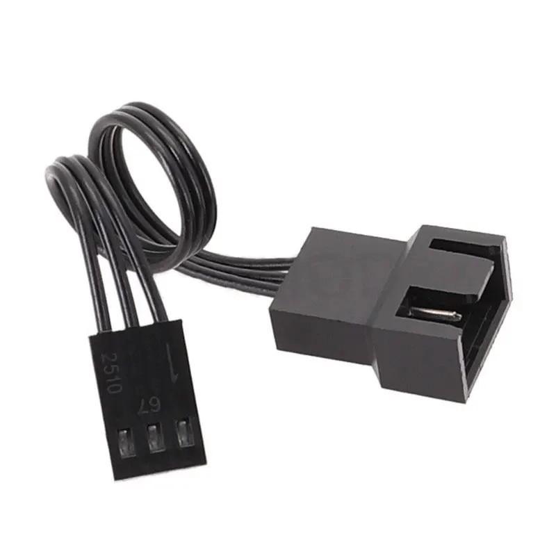 Angitu pequeño Cable adaptador de ventilador de 3 pines a 4 pines CPU 2510 3P a 2540 Cables de conversión de energía de ventilador de 4 pines 10cm - imagen 5