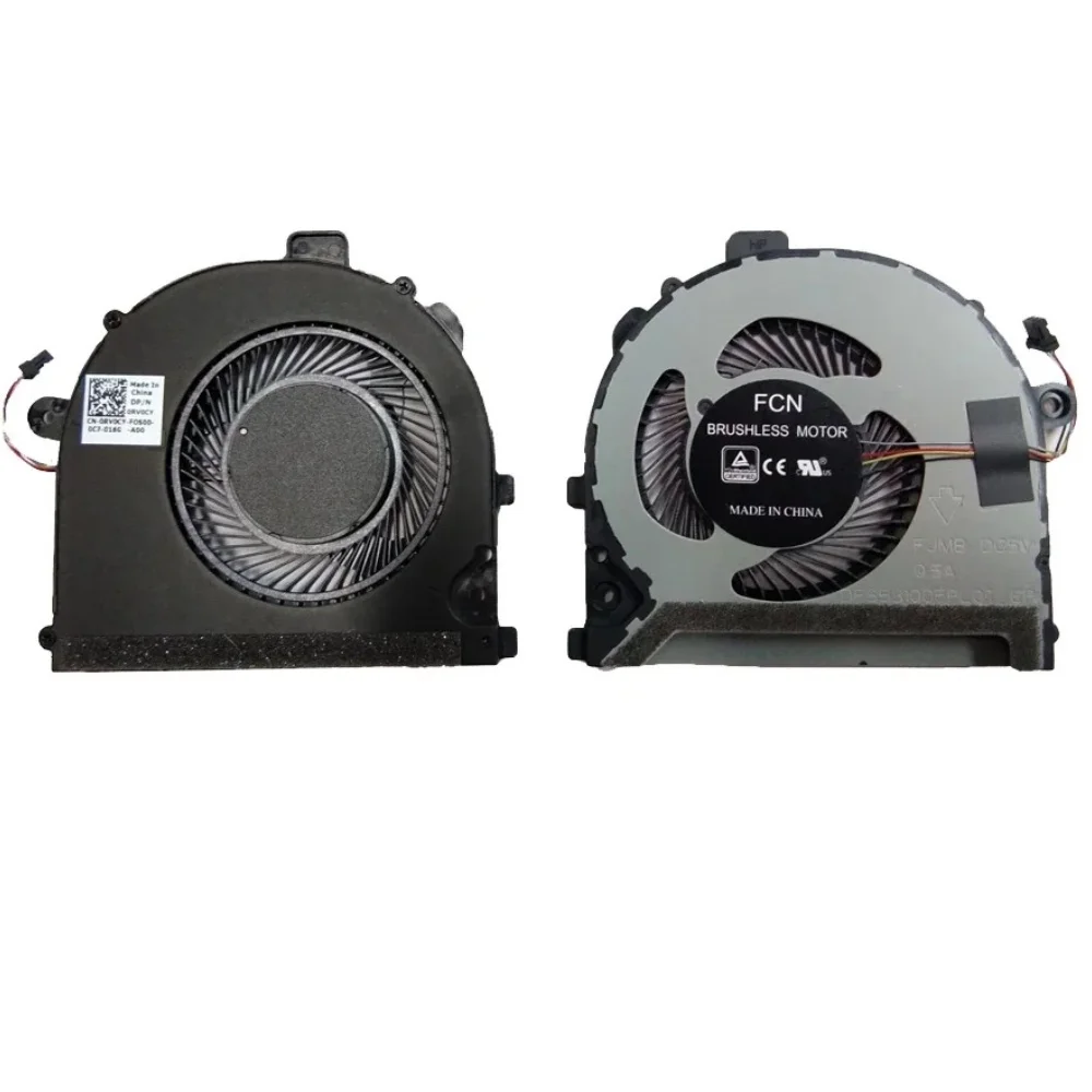 Ventilador de refrigeración de CPU para portátil DELL Vostro 14 5471 13-5370 Inspiron 5370 0RV0CY RV0CY DFS 531005 Piezas de PC de ventiladores enfriadores de procesador PL0T