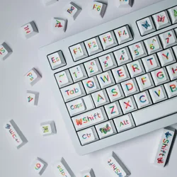 Teclas PBT Perfil Cherry Arcoíris con Sublimación de Tinte