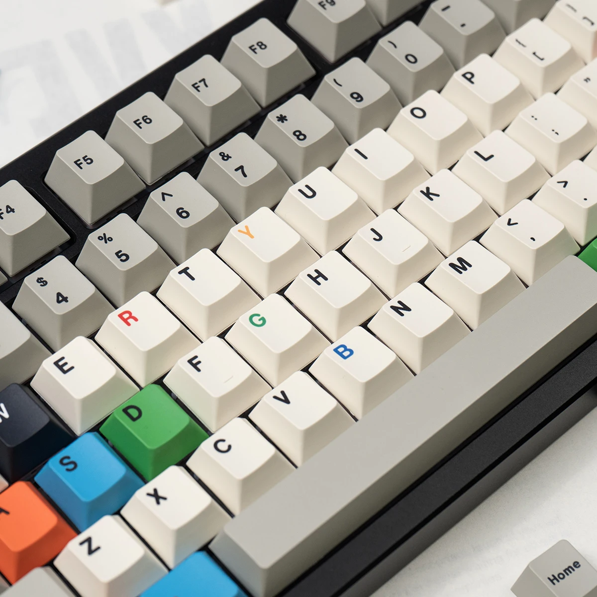 Teclas con temática de semáforo Retro de 161 teclas, teclas PBT, perfil de cereza, teclas personalizadas sublimadas por tinte para Lucky V2 Wooting - imagen 5