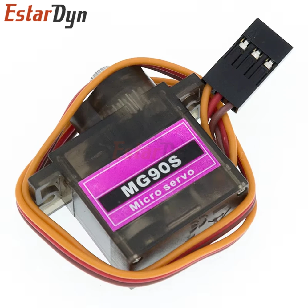 Servo de engranaje de Metal MG995 MG996R, 13KG de torsión SG90 9g, servomotor para helicóptero RC, avión, coche, Robot, modelo, piezas de aviones - imagen 5