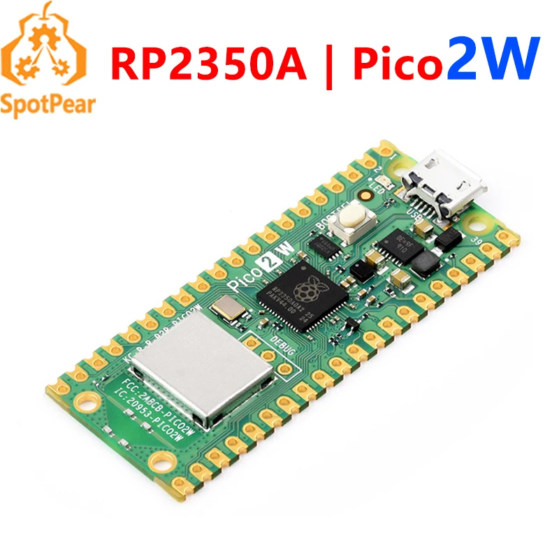 Raspberry Pi Pico 2 RP2350 Pico2 Opcional Pico2W 2 W ARM Cortex-M33 Y RISC-V Hazard3 520 KByte 4MByte QSPI Flash - imagen 3