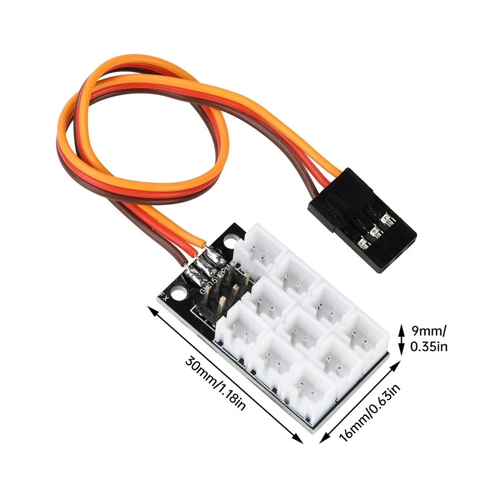 Módulo de extensión PH2.0 4 en 1, placa de expansión de grupo de luces de camión RC para piezas de mejora de remolque de camión 1/14 RC - imagen 3