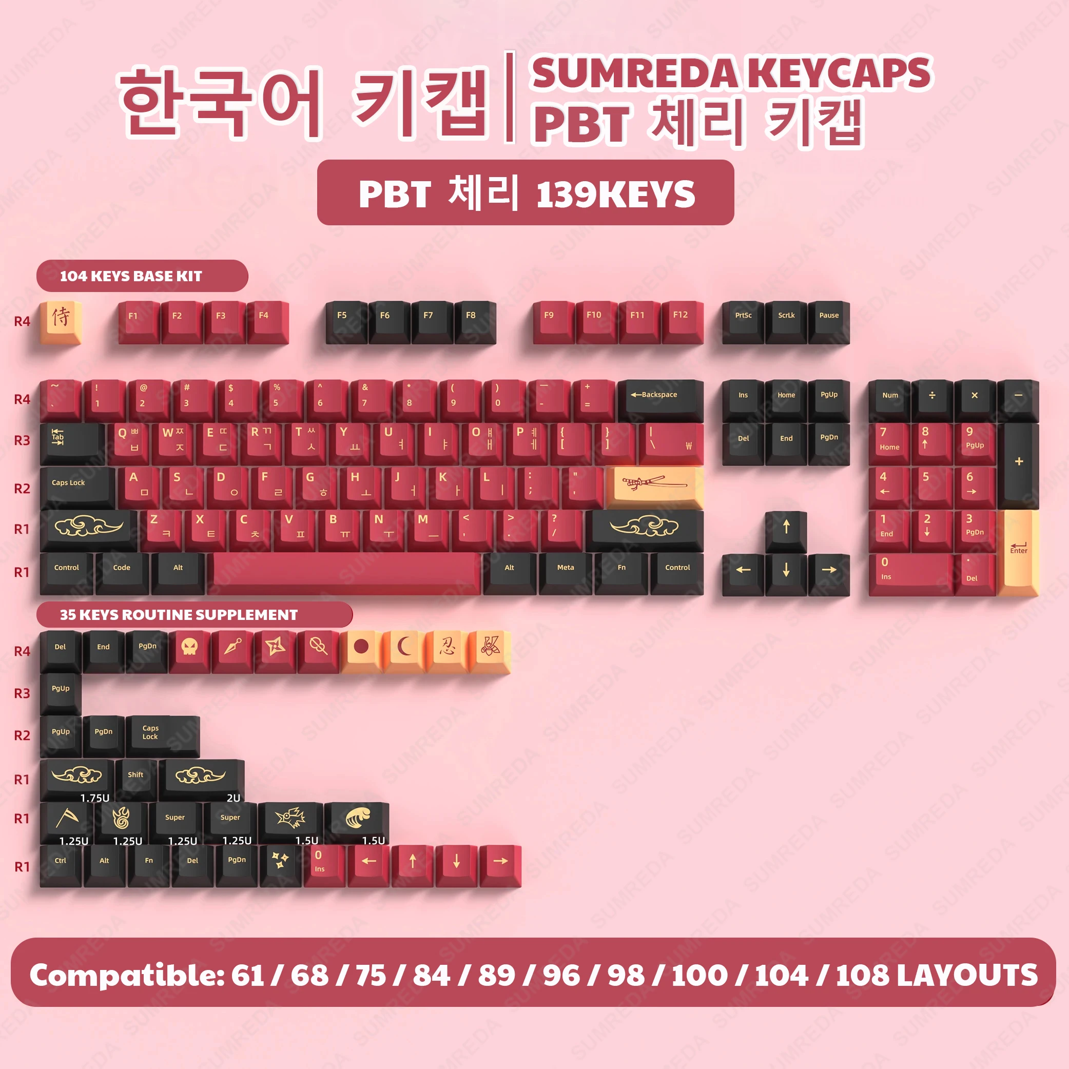 Red 139keys RU