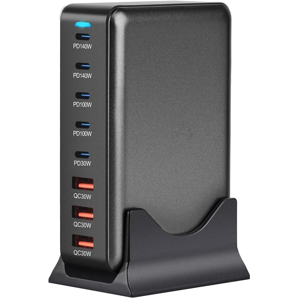 2025 caliente 600W GaN cargador rápido 8 puertos USB C tipo C estación de carga rápida PD3.1 adaptadores para iPhone 16 15 Samsung Xiaomi Huawei - imagen 5