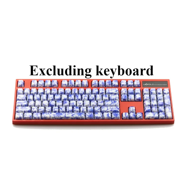 blue and wite keycap