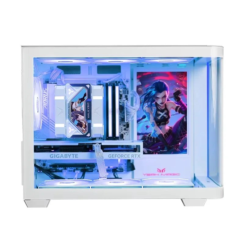 Yeah Magic BIFROST MATX-funda para PC, carcasa para ordenador de escritorio, chasis para habitación con vista al mar, carcasa para PC, tira de luz ARGB, soporte 360 refrigerado por agua - imagen 5