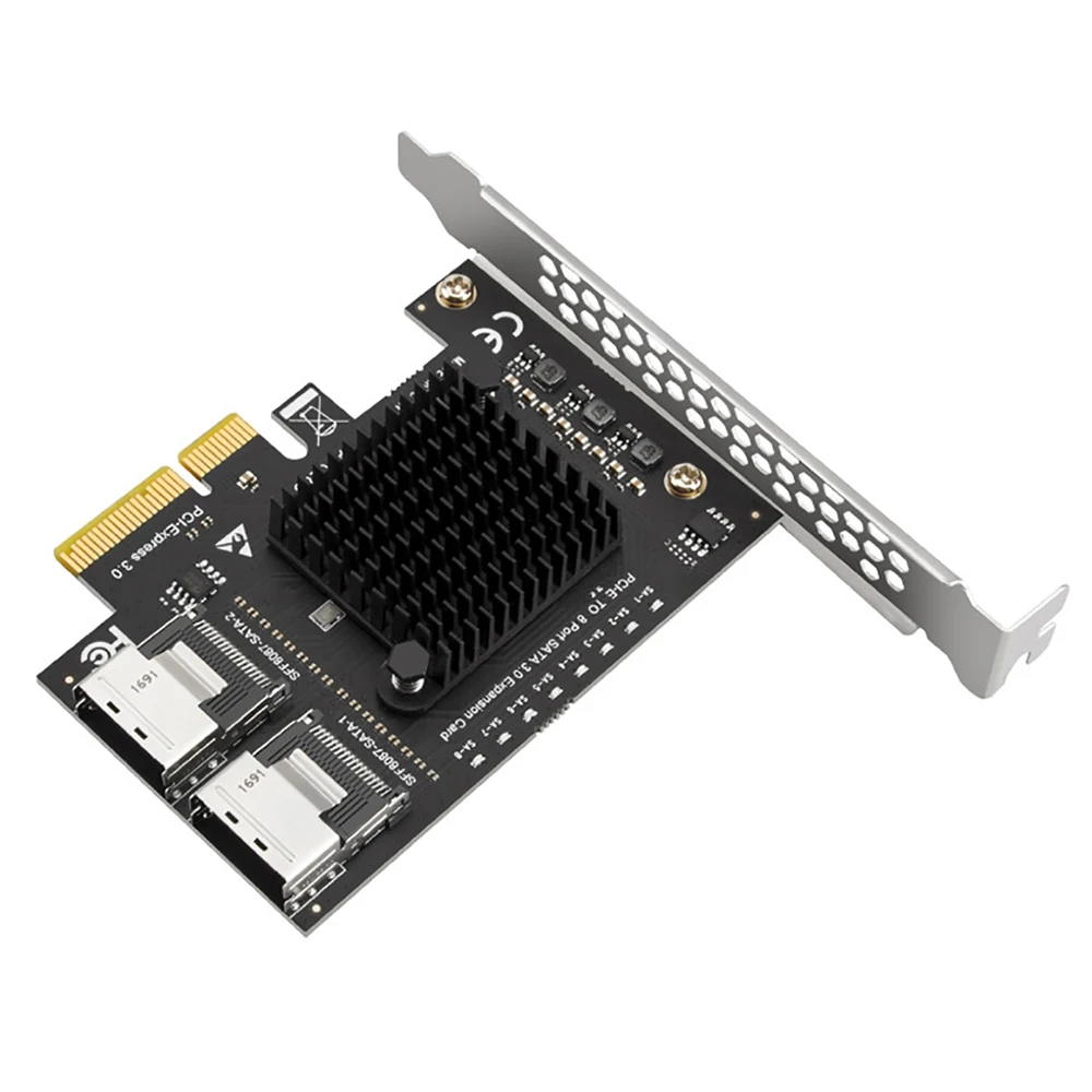Tarjeta de expansión SATA PCIE a SFF8087 Mini SAS 8 puertos SATA 3,0 a controlador PCIe3.0 a SFF-8087 adaptador de Chip ASM1166 - imagen 4