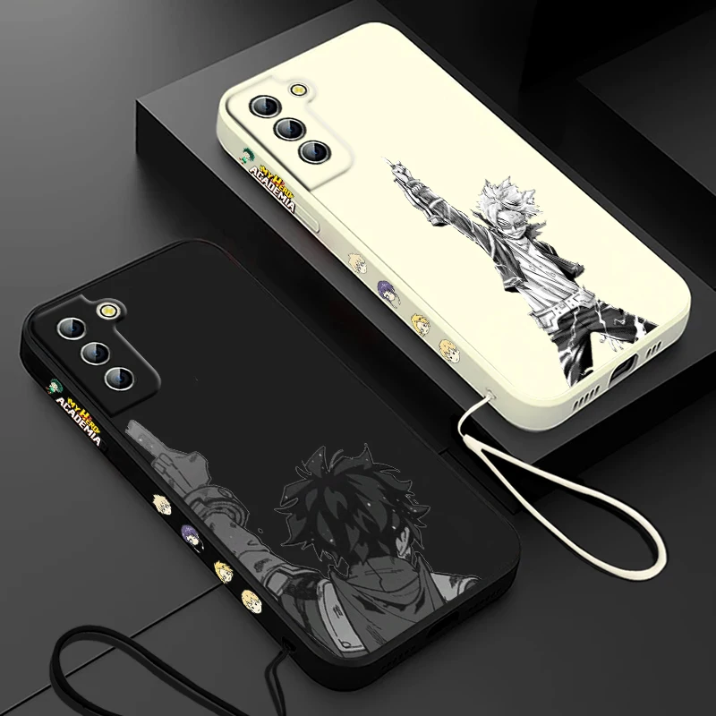 Funda de teléfono My Hero Academia para Samsung Galaxy S24, S23, S22, S21, S20 Pro, FE Plus, Ultra líquida, cubierta de cuerda izquierda - imagen 2