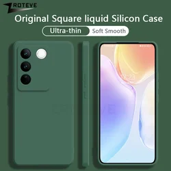 VivoV27 Funda Silicona Líquida - V27, V27E y V29 Pro/Lite Antigolpes