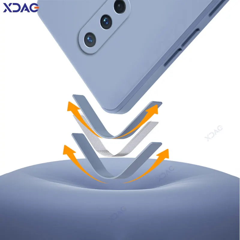 Funda de doble forro para OnePlus 8 5G 360, fundas de teléfono de silicona líquida cuadradas de lujo suaves One Plus OnePlus8, armadura de Color caramelo - imagen 3