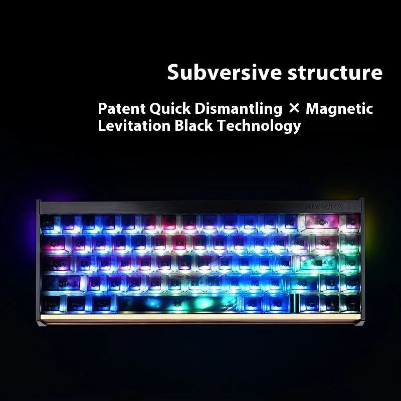 Teclado Mecánico para Juegos con Cable IPI AURORA 65/75, Eje Magnético, Competitivo, AURORA 75, Luz RGB, Precisión RT0.01, Teclado HIFI - imagen 3