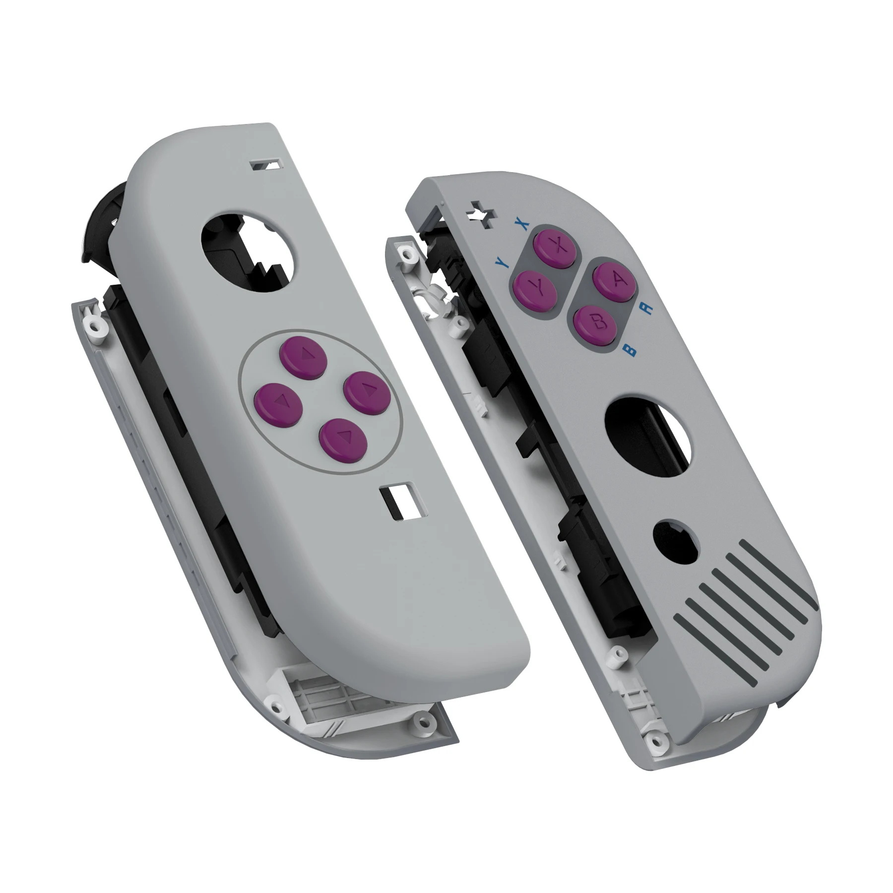 Funda eXtremeRate con botones completos para Nintendo Switch JoyCon y OLED Joycon - Estilo clásico 1989