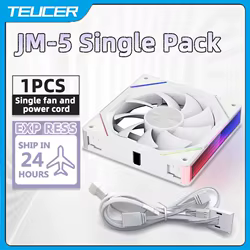 Ventilador TEUCER JM-5 120mm ARGB Espejo PWM Radiador 360mm