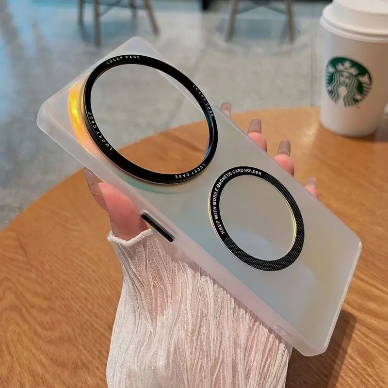 Funda de moda para Huawei Honor X9B X9A, carcasa trasera protectora magnética delgada con láser duro para Huawei Honor X9A X9B - imagen 5