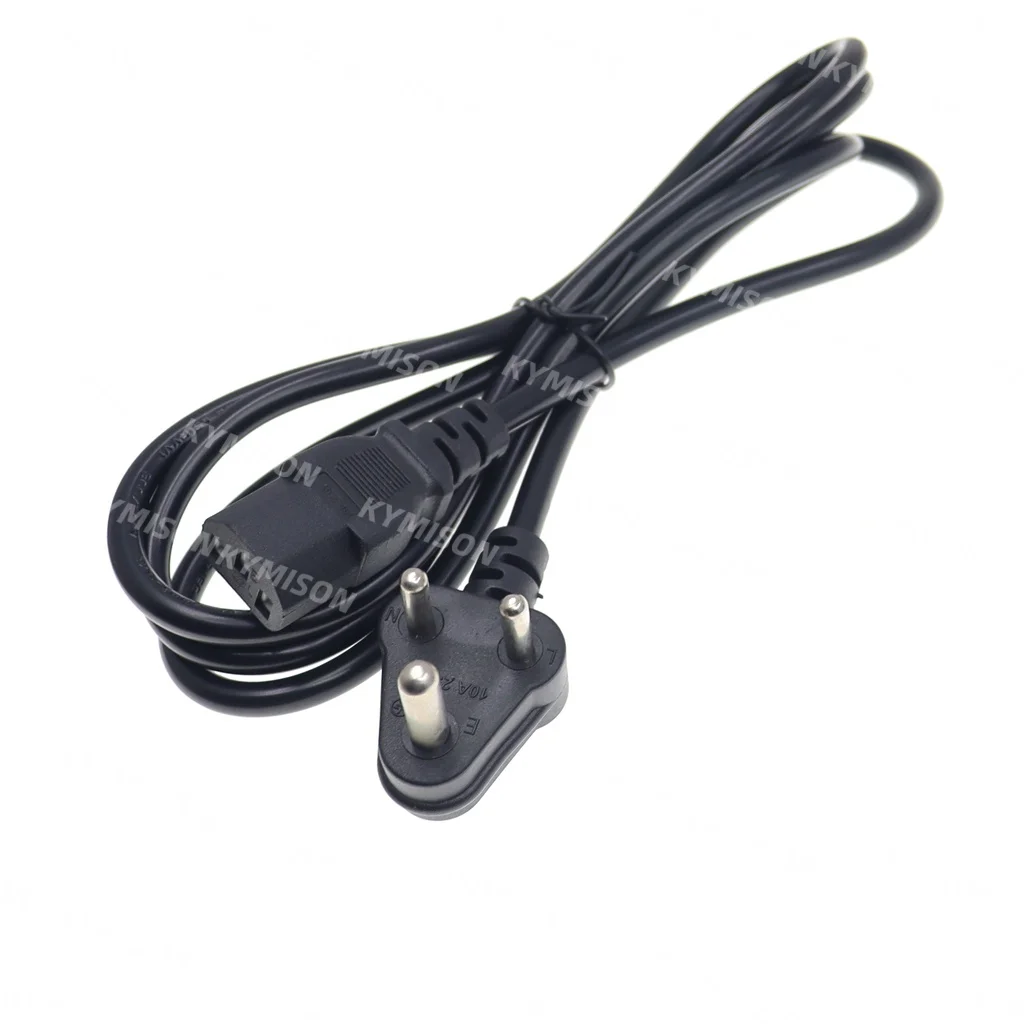 Cable de alimentación estándar de la India, enchufe adaptador tipo D a Cables de alimentación para hervidor IEC320 C13, Cable de alimentaciónISI, 110 ~ 250VAC 10 ~ 15A 1,5 m - imagen 2
