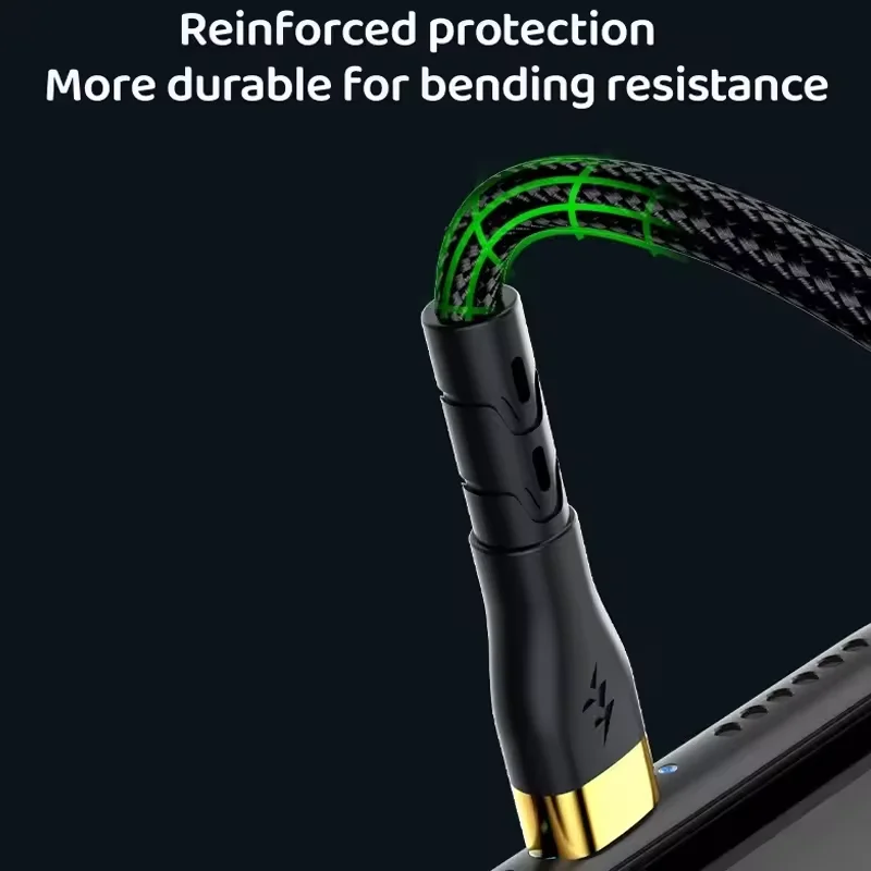 Cable de carga súper rápida de 120W, Cable de datos USB C a tipo C para Samsung S24 S23 Ultra iPhone 16 15 14 Pro Max Xiaomi 14 Oneplus - imagen 4