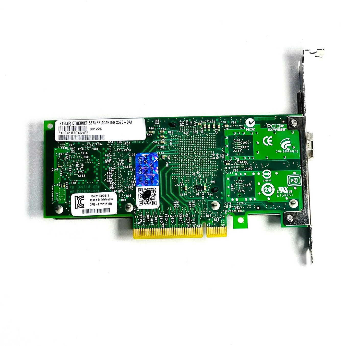 X520-DA1 10G PCIe X8 10 Gigabit tarjeta LAN adaptador de fibra de red de puerto único SFP + X520-DA1 para interfaz RJ45 de servidor - imagen 3