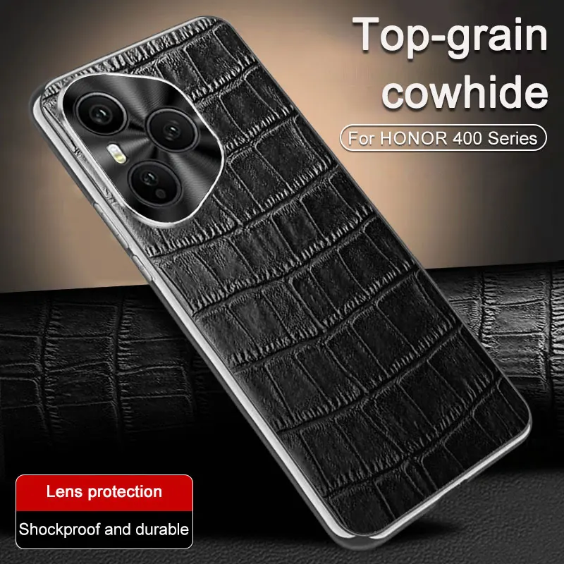 Para Huawei Honor 400 Pro funda de lujo de cuero PU a prueba de golpes funda protectora trasera para Huawei Honor 400 400Pro carcasa de teléfono
