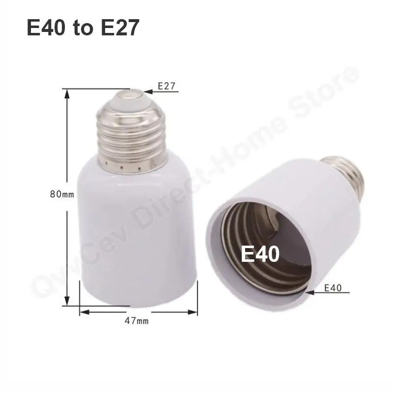 2x E27 GU10 G9 E12 B22 MR16 a E27 E40 E14 soporte de bombilla LED convertidor base de CA adaptador de toma de corriente portalámparas n - imagen 3