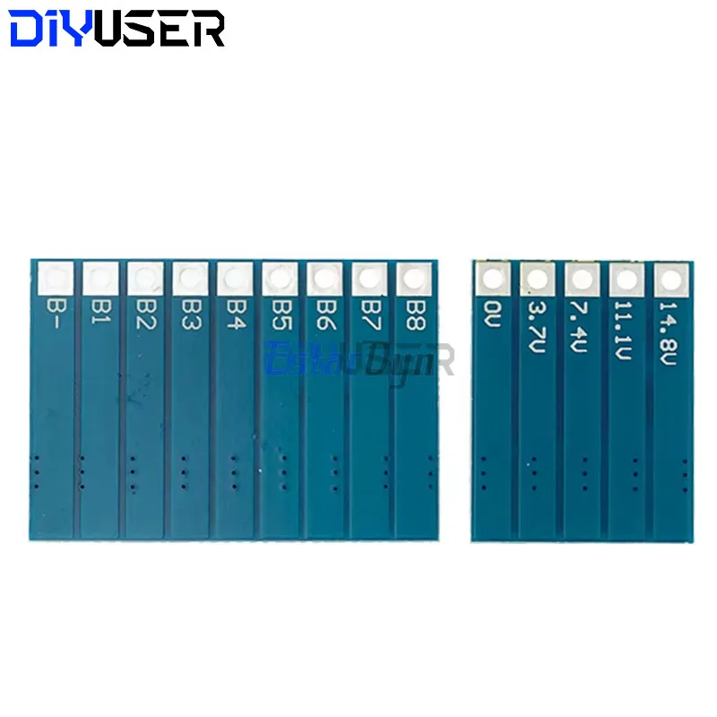 Placa de protección de función de equilibrio 5S 21V 4,2 V 68mA 5S batería Lipo de iones de litio 18650 baterías equilibradas 3S 4S 5S 6S 7S 8S - imagen 2