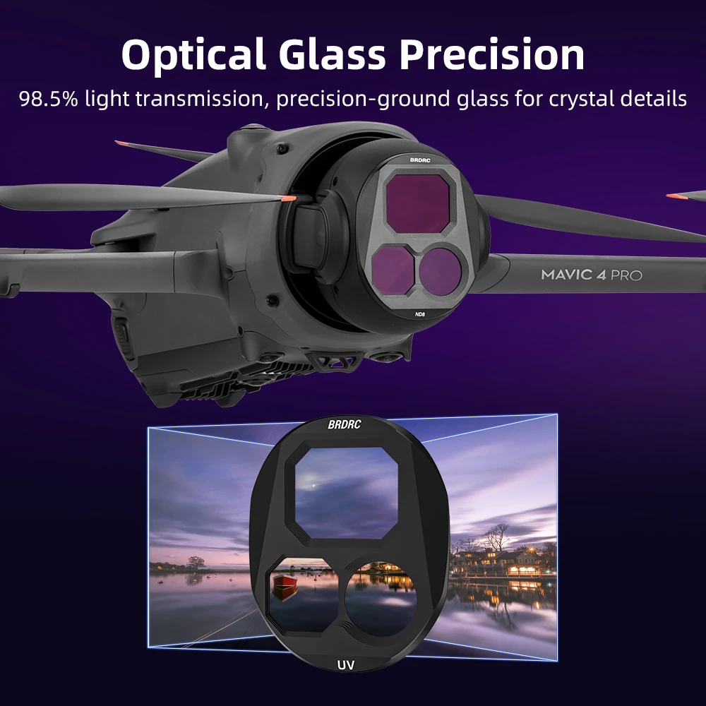 Juego de filtros ND para cámara de Dron profesional, Kit de filtros de lente de cámara ND8 ND16 ND32 CPL para accesorios DJI Mavic 4 Pro - imagen 5