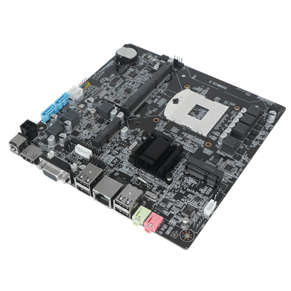 Placa base de ordenador HM65, Compatible con DDR3 1066/1033/1600, LGA988, todo en 1, 16GB de memoria, M.2, SATA, MSATA, USB2.0, VGA, HDMI - imagen 3