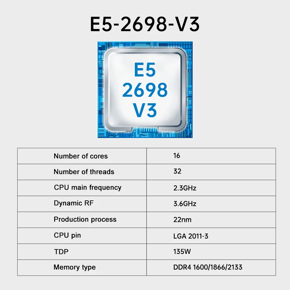 Kit de placa base para juegos MOUGOL X99 con CPU E5 2698 V3 y DDR4 16G (2*8G) memoria de 132MHz NVME PCIE3.0 TPM2.0 Pin para Host de escritorio - imagen 3