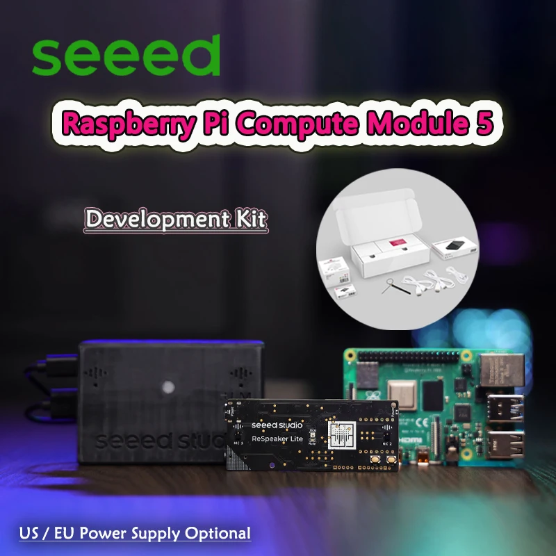 Raspberry Pi Compute Module 5 Kit de desarrollo Rpi CM5104032/IO Placa ambiente ideal para creación de prototipos de soluciones integradas