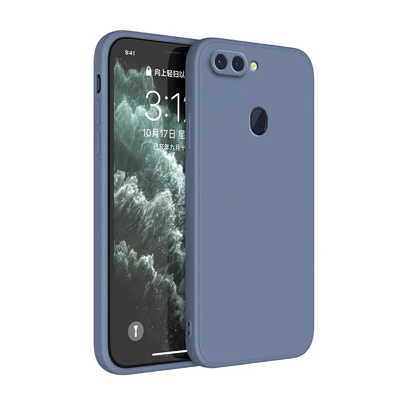 Funda de silicona líquida para OPPO R15 OPPOR15, protección de cámara R15Pro, Funda suave de lujo ultrafina a prueba de golpes