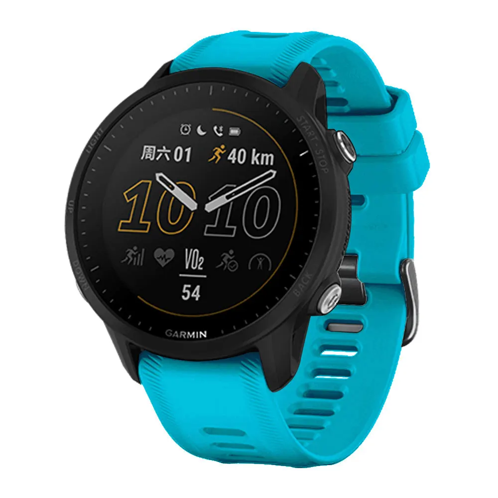 Correas de reloj oficiales para Garmin Forerunner 955, pulsera de silicona de 22mm para reloj Forerunner 945 935 745 Fenix 5 6, correa - imagen 5