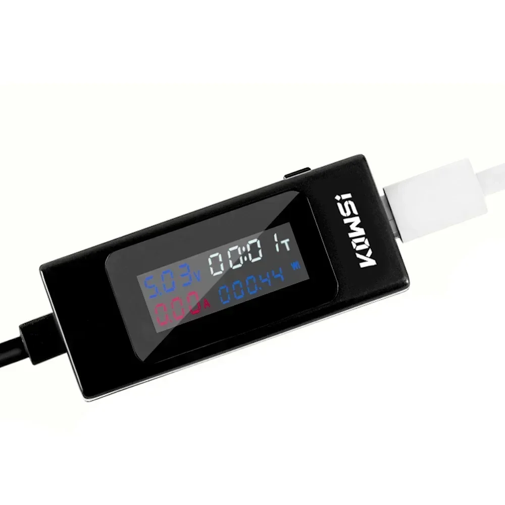 Probador tipo C medidor de voltaje de 4-30V amperímetro Digital DC voltaje corriente capacidad medidor de potencia probador de 2 direcciones KWS-065C - imagen 5