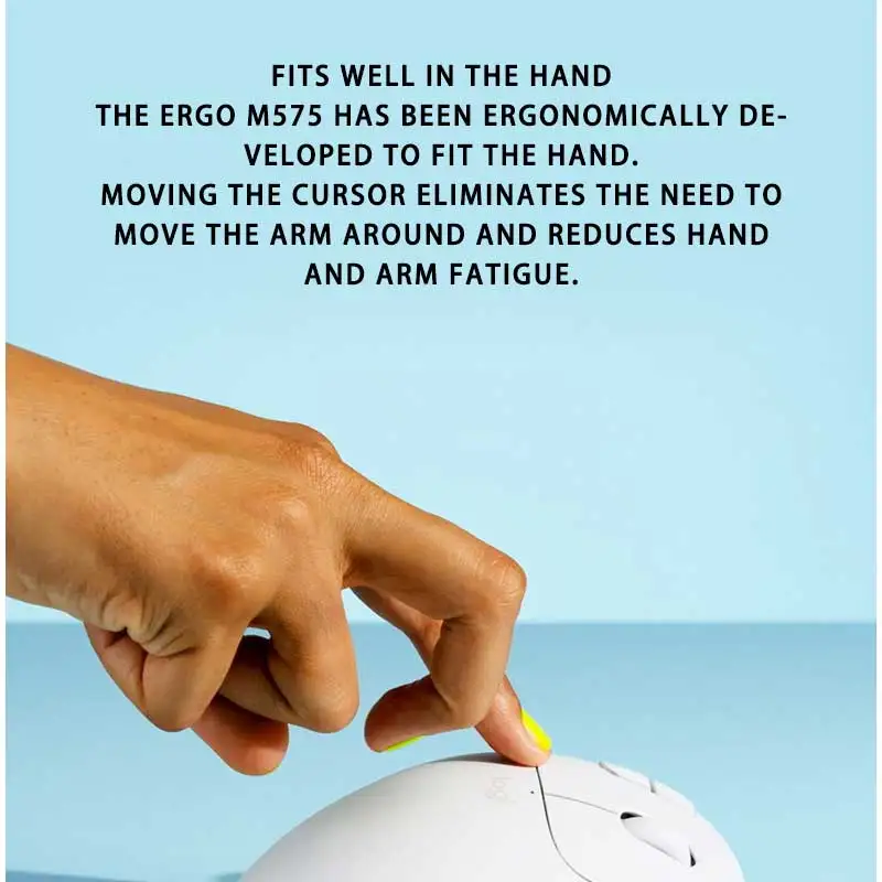 Ratón Logitech M575 S ratón trackball inalámbrico portátil ratón USB ratón de oficina para juegos, ratón inalámbrico logitech - imagen 3