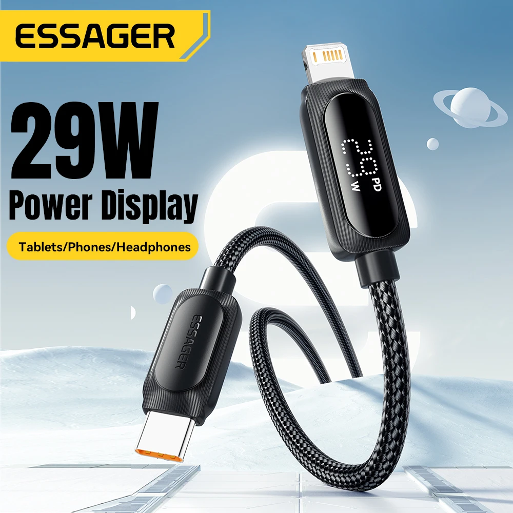 Essager Cable USB-C PD Carga Rápida para iPhone 14/13/12/11 Pro Max - imagen 4