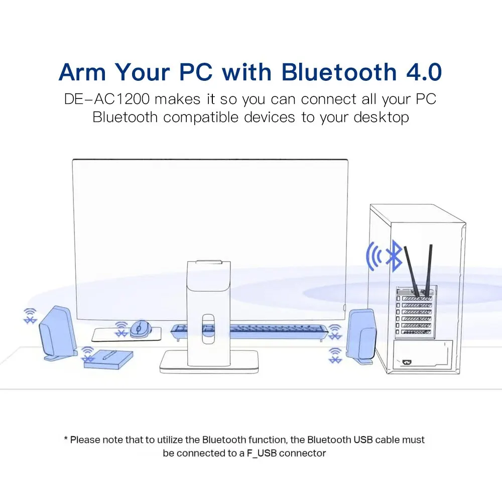 Adaptador WiFi AC1200 PCIe Dual Band – Intel Bluetooth - imagen 3