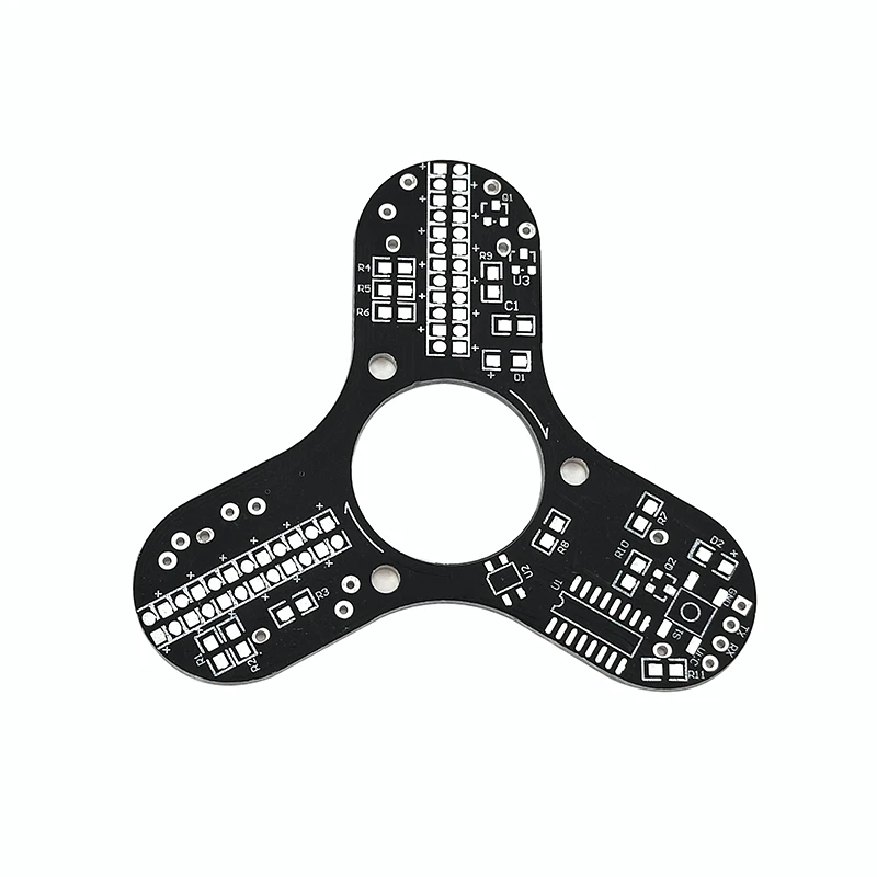 Giroscopio LED para la yema del dedo, Kit electrónico de bricolaje, 3 hojas, componente luminoso para salón, 51 microcontroladores, soldadura, Kit de producción DIY - imagen 4