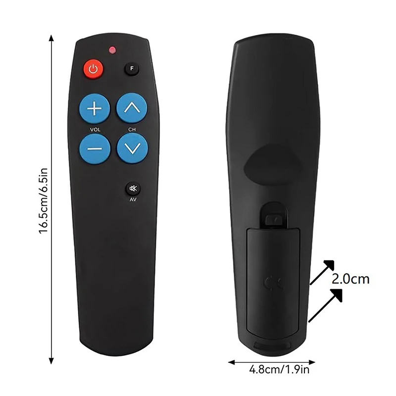 Mando a distancia de aprendizaje universal con 7 botones grandes para TV, DVD, STB, DVB, Hifi TV BOX, Smart IR, 1 pieza - imagen 4