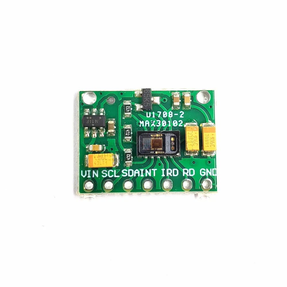 Sensor de oxígeno en sangre de ritmo cardíaco MAX30102, Sensor de concentración de oxígeno de latido del corazón de pulso para Arduino, reemplaza MAX30100 7PIN - imagen 5