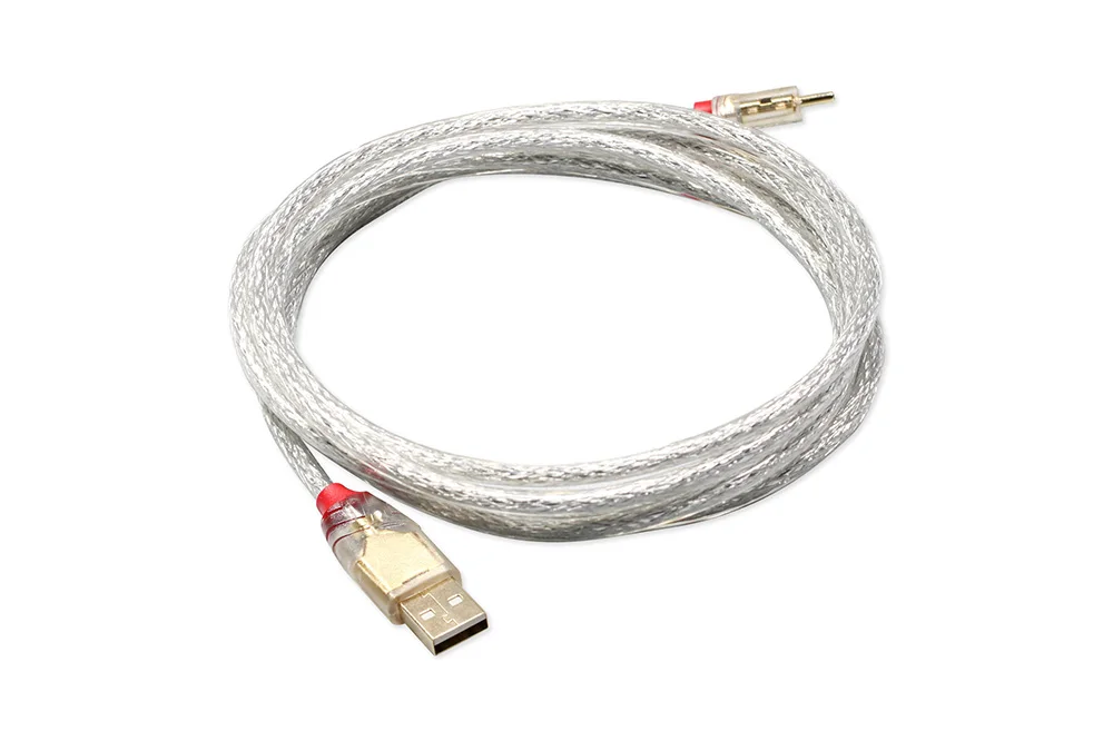 Cable LINDY tipo c para teclado mecánico Cable marrón plateado Cable recto chapado en oro usb a a usb c cable largo suave 2m - imagen 3