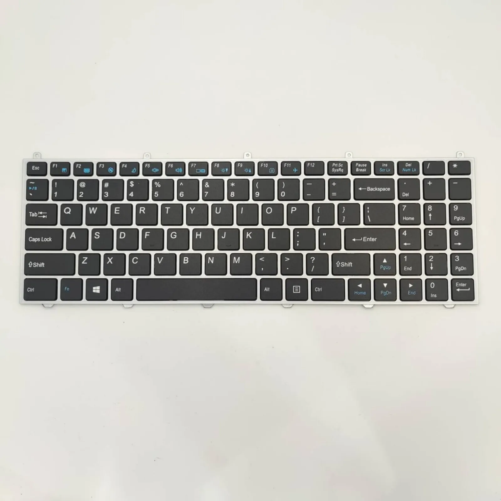 Teclado para ordenador portátil CLEVO W650 W650RN/RZ1/SB/DD/SC/SF/SH/SJ/DC/EH/SRH/SR W650 W655 P/N:6-80-W65S0-010-1 S/N:1604032654M