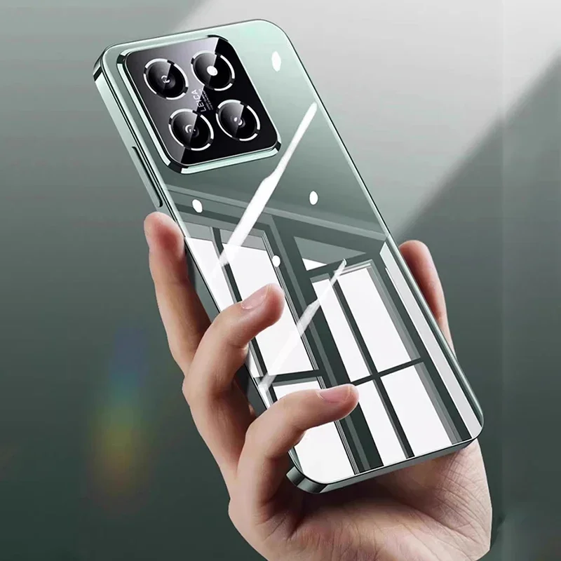 Funda blanda de silicona chapada de lujo para Xiaomi Mi 14 13 13T 12 12X 12T 11 11T Pro Lite 5g carcasa transparente ultrafina - imagen 5