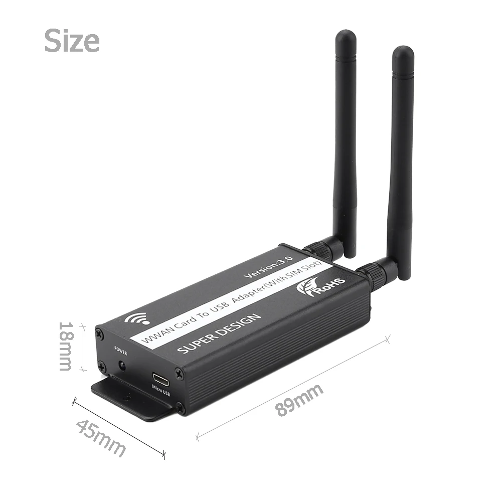 Adaptador PCI-E a USB con ranura para tarjeta SIM, Conector de tarjeta, Mini adaptador Universal USB para módulo WWAN/LTE - imagen 5