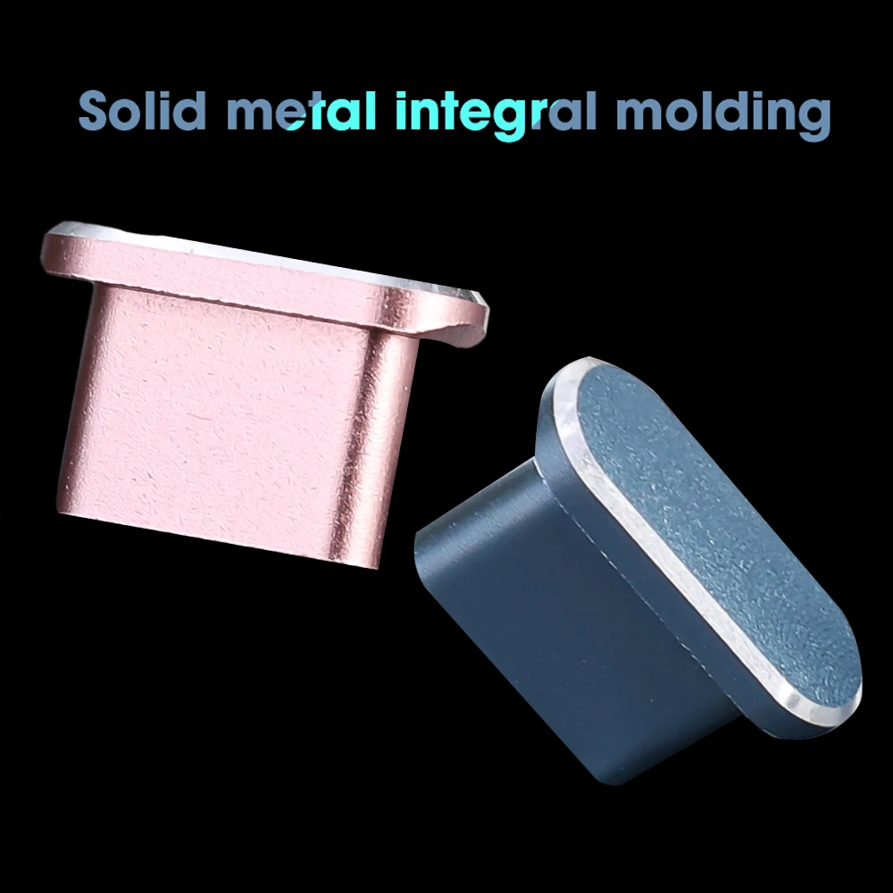 Tapones antipolvo de Metal 15Plus para iPhone 15 Pro Max iPhone15 15PM tipo C puerto de carga tapón antipolvo tapa de protección para teléfono móvil - imagen 5