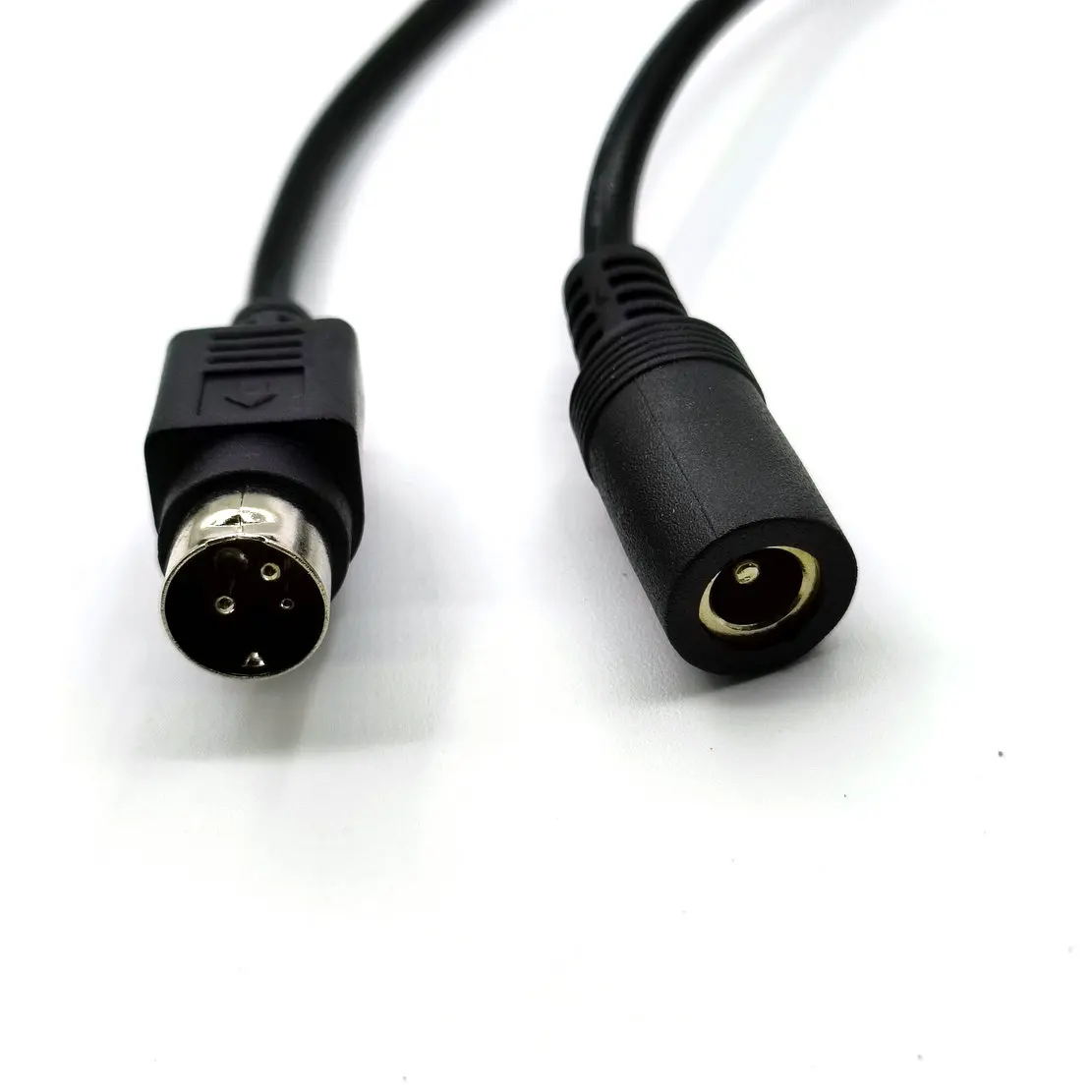 1 piezas DC hembra 5,5x2,1mm a macho Cable de 3 pines - imagen 3