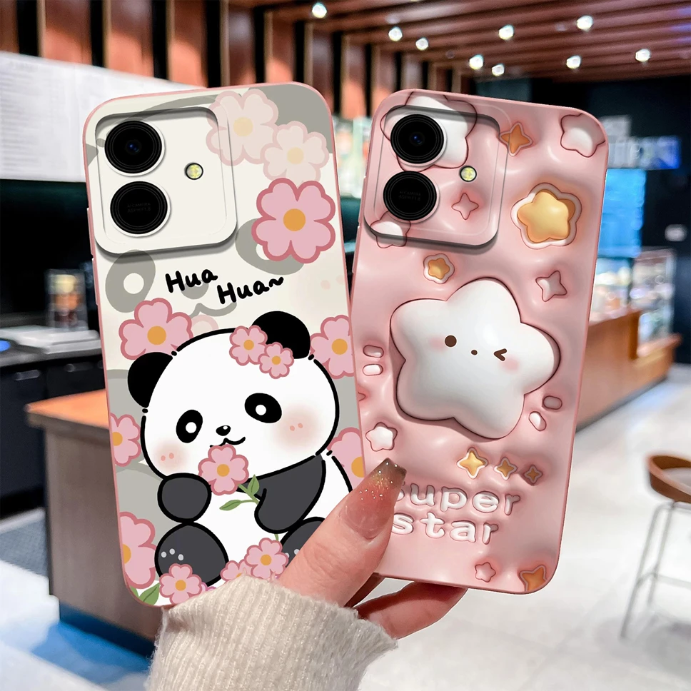 Funda de teléfono para Honor Play 10 10A 10T, bonita funda protectora de silicona líquida suave con flores de conejo para Honor Play10, carcasa a prueba de golpes - imagen 2