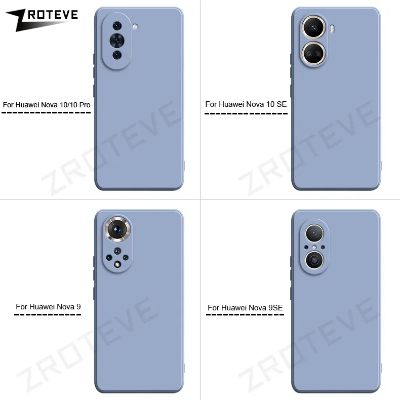 ZROTEVE-Funda de silicona líquida para móvil, carcasa suave y sedosa para Huawei Nova 10, 11 Pro, 11i, 9, 9SE, Nova9, SE, Y70, Y71, Y72, Y90, Y91, Nova10 - imagen 3
