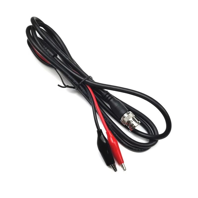 Q9 Cable BNC Macho a Cocodrilo Rojo y Negro - imagen 5