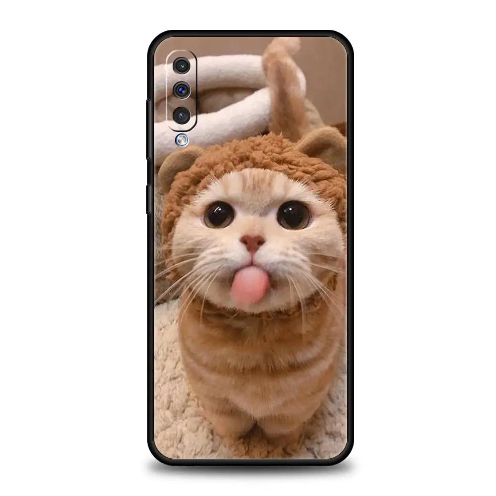 Funda divertida de dibujos animados para perros y gatos, funda para Samsung A54 A52 A24 A14 A50 A70 A10 A30 A40 A20S A20E A06 A12 A22 A34 A42 A32 5G A04s A16 - imagen 2
