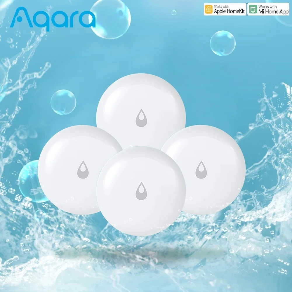 Aqara-Sensor de fugas de agua Zigbee, Detector de inmersión de agua, alarma, Sensor de remojo de seguridad, hogar inteligente, funciona con Mi Home Homeki - imagen 3